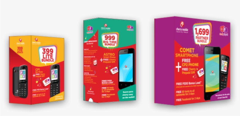 Phone Bundle Boxes Hd - Cherry Mobile Globe Promo, transparent png download