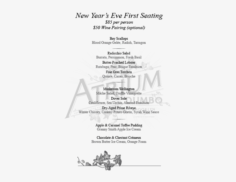 Nye 1st Seating 2017 Atrium - Atrium Dumbo, transparent png download