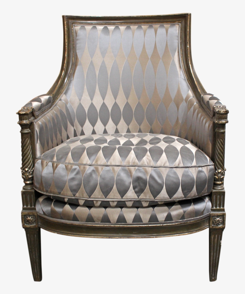 Michael Taylor Collections Georgian Armchair Front - Couch, transparent png download