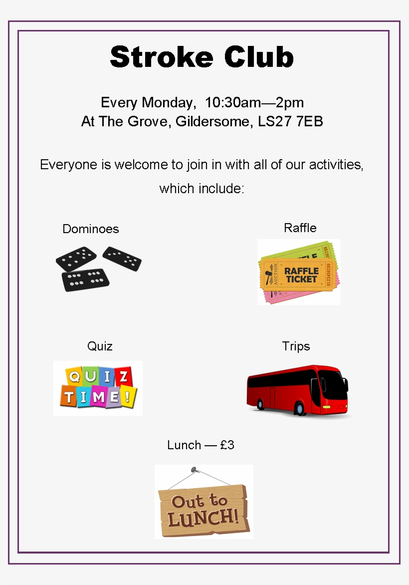 Stroke-club - Out To Lunch Sign, transparent png download