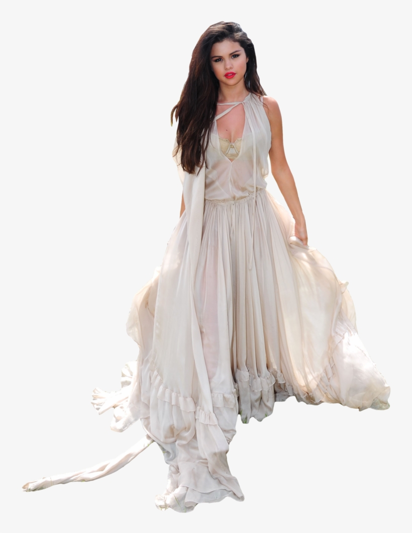 Selena Gomez Png - Selena Gomez In Dress Png, transparent png download