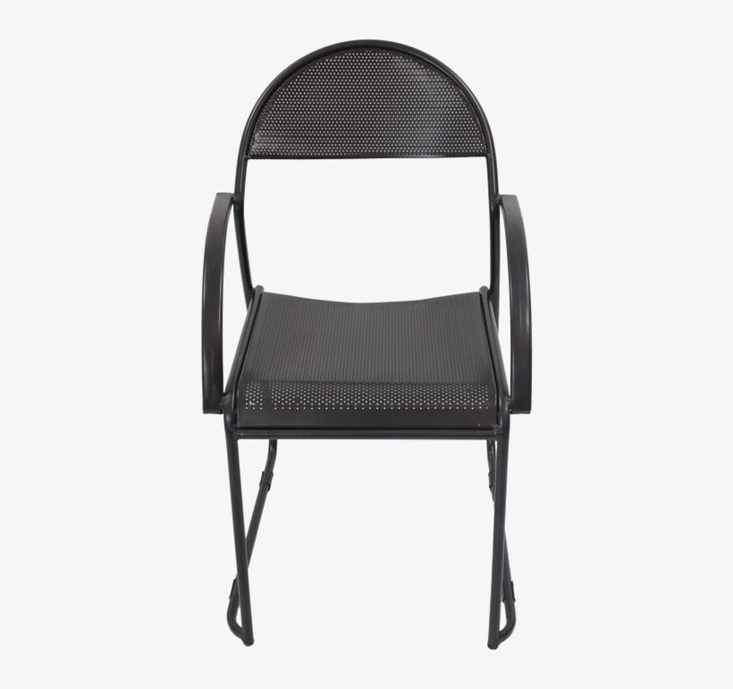Perforated Metal Chair - Chair, transparent png download