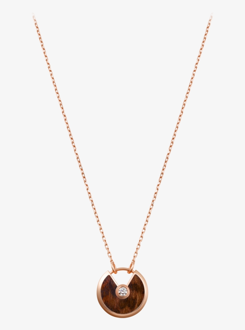Amulette De Cartier Necklace, Small Modelpink Gold, - Amulette Cartier, transparent png download