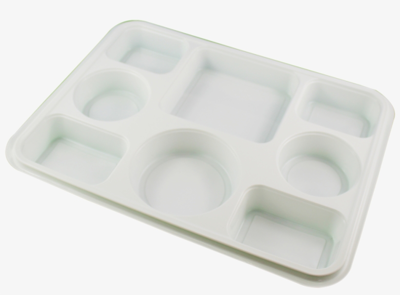 8 Compartment Plastic Dinner Plate - Plastic, transparent png download