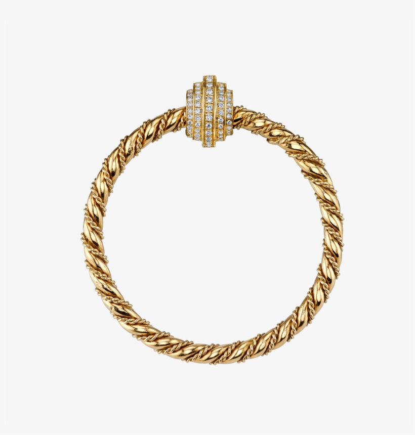 Diamond Door Knocker Earring - Bracelet Or Maille Russe, transparent png download