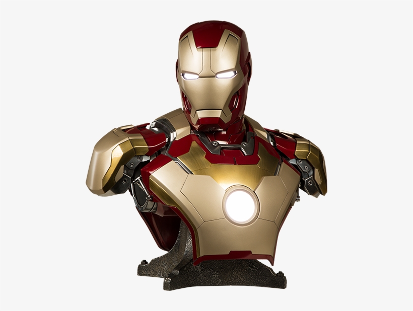 Iron Man Mark 42 Bust - Iron Man Mark 42 Marvel Life-size Bust, transparent png download