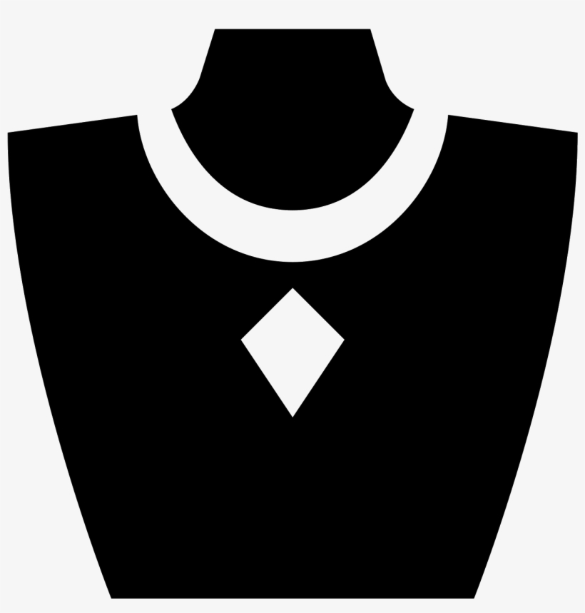 A Necklace With A Thin Chain And Large Diamond Shaped - Jewelry Icon Png, transparent png download