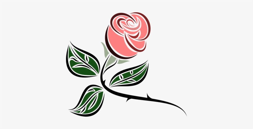 Flower Foliage Leaf Leaves Pink Plant Rosa - Free Clipart Pink Roses, transparent png download