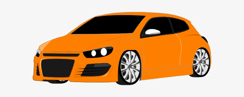 Orange Car Clipart Png, transparent png download