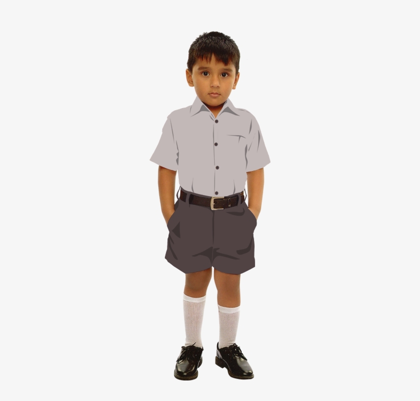 Boy With Shirt And Trouser - School Girl & Boy, transparent png download