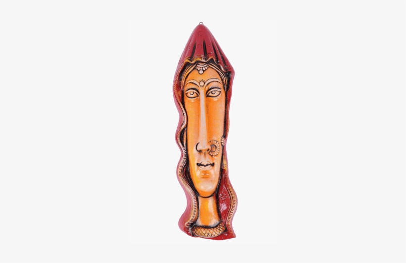 Man Woman Face Terracotta Wall Hanging - Carving, transparent png download