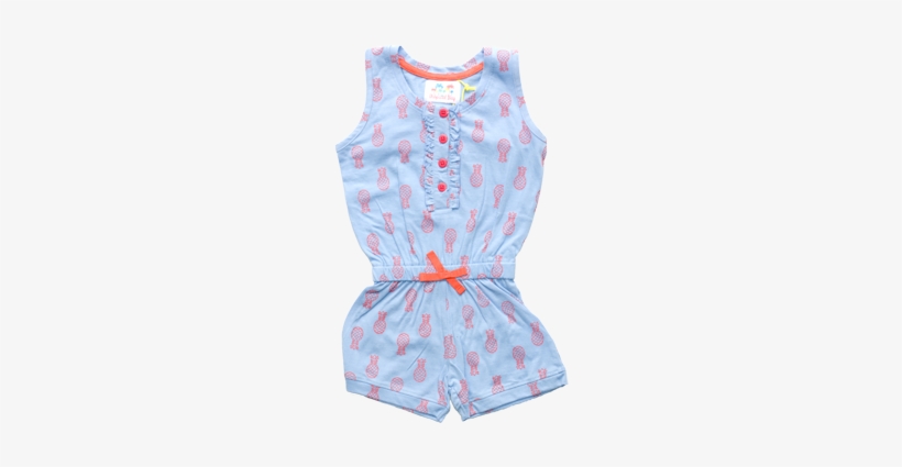 Girls Pineapple Playsuit - Dress, transparent png download