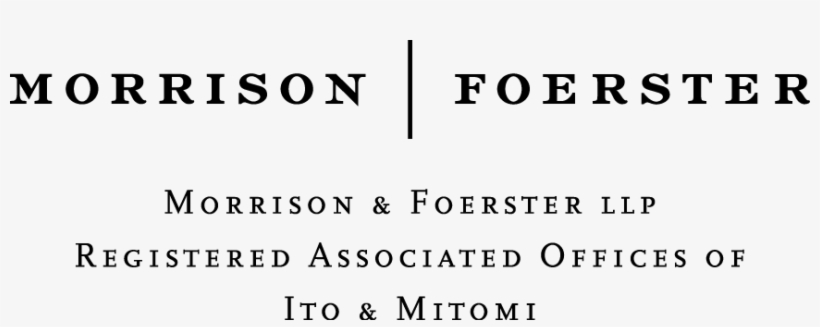 Morrison & Foerster And Ito & Mitomi Black Logo Png - Morrison And Foerster Png, transparent png download