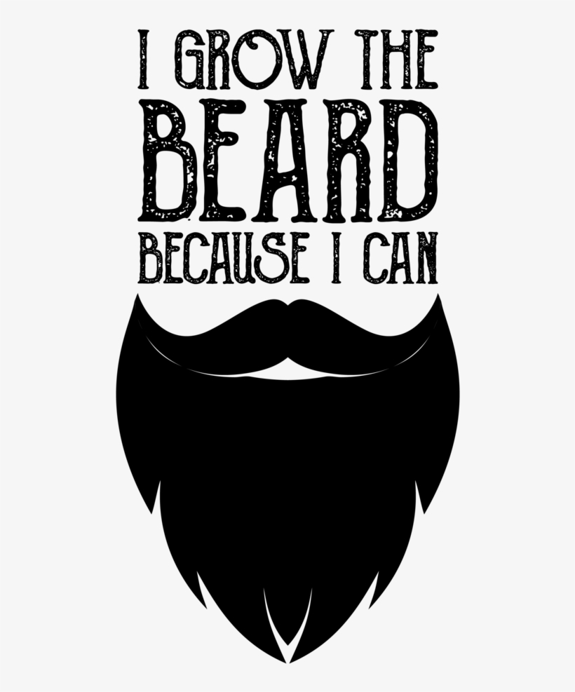 I Grow The Beard - Illustration, transparent png download