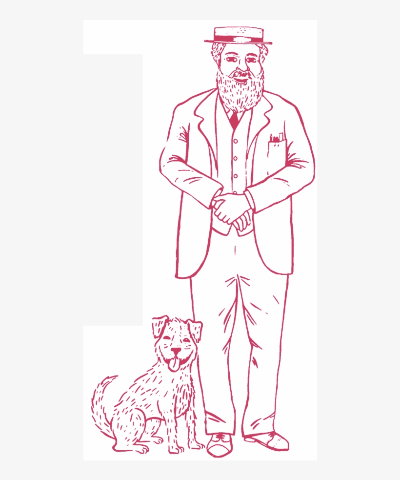 Charles Wicksteed And Jerry The Dog - Charles Wicksteed, transparent png download