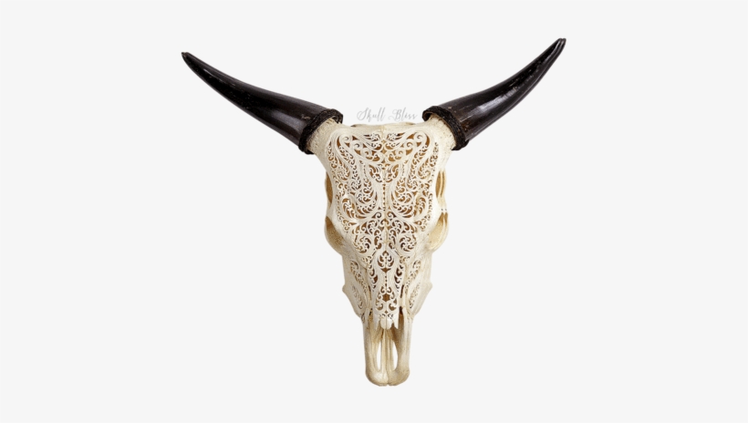 Cow Skulls Small Horns - Tribal Animal Skull Engravings, transparent png download