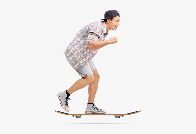 Onepage Hoverboard Man - Stock Photography, transparent png download