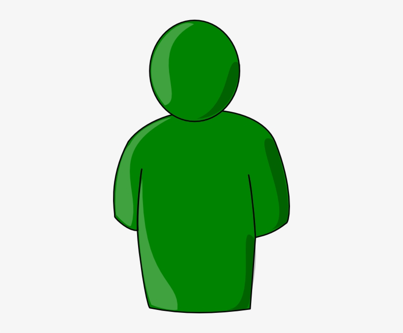 Single User Green Clip Art - Single User Clipart, transparent png download