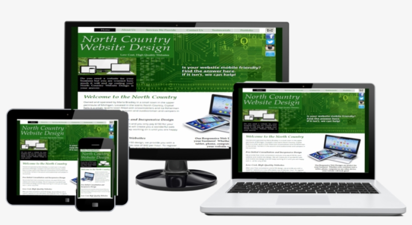 Our Responsive Website Designs Fit Every Size Screen - North Country Website Design, transparent png download