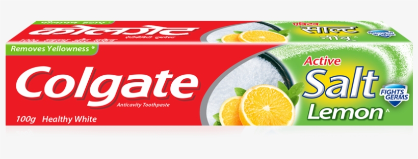 After Huge Success Of Toothpaste With Nimbu And Namak, - Colgate Active Salt Lemon, transparent png download