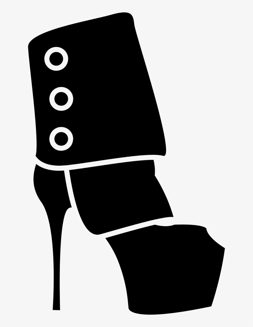 Female Platform Heel Shoes - Shoe, transparent png download