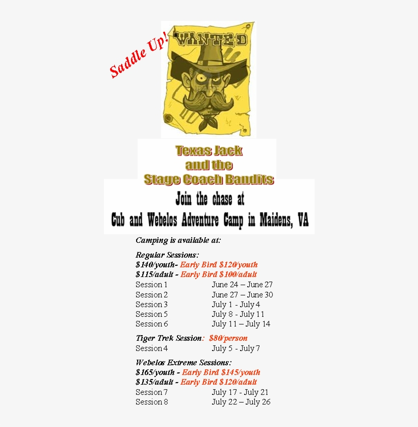 Cubcampdetail1 - Cartoon Wanted Poster, transparent png download