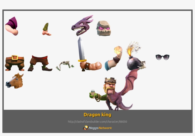 Dragon King Character - Clash Of Clans France, transparent png download