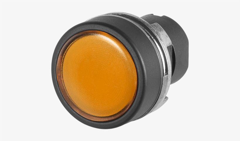 Tamper Proof Pilot Light Convex Lens Orange - Push-button, transparent png download