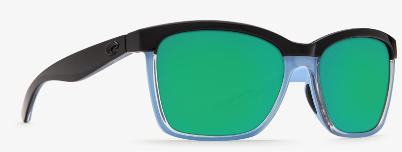 Costa Del Mar Anaa Sunglasses In Shiny Black/crystal/light - Costa Del Mar Anaa 97 Shiny Black/crystal/light Blue, transparent png download