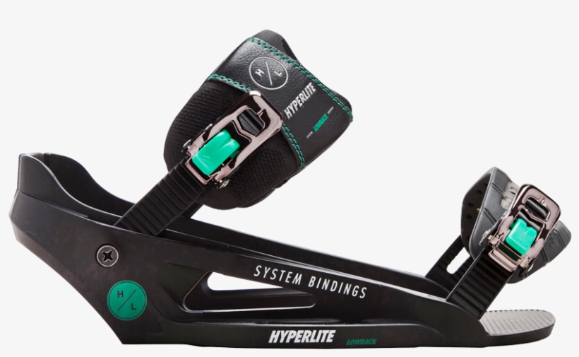 2018 Hyperlite System Lowback Binding Black Smoke - Hyperlite 2018 System Lowback (black) Wakeboard Bindings-6-9, transparent png download