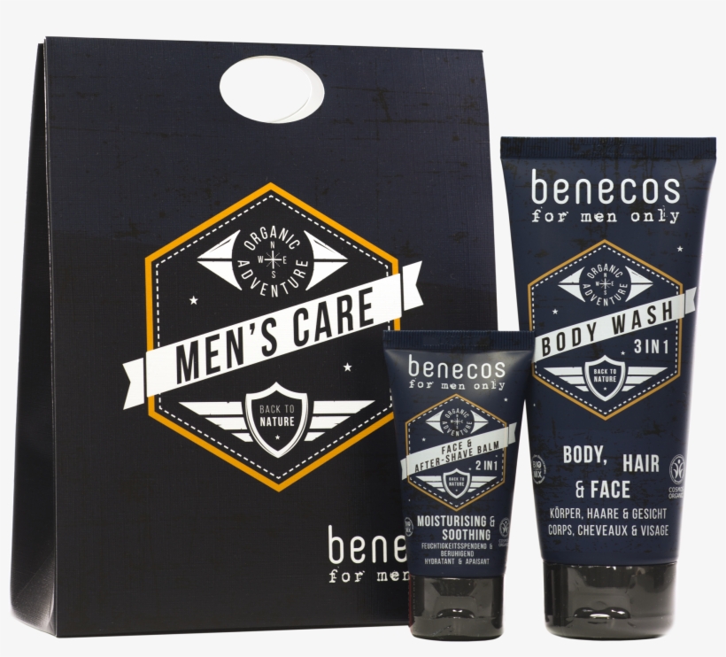 Benecos For Men Only Gift Set - Benecos For Men Only Face & After-shave Balm, 50ml, transparent png download
