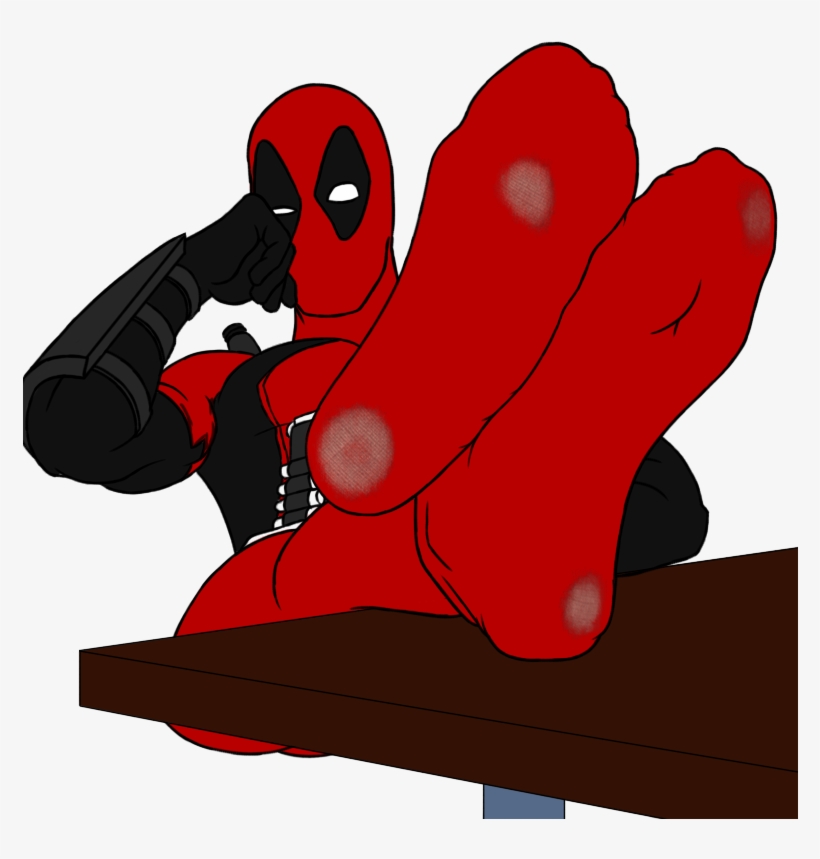 Deadpool Wip By Lannad-d7v5o7s - Deadpool Barefoot, transparent png download