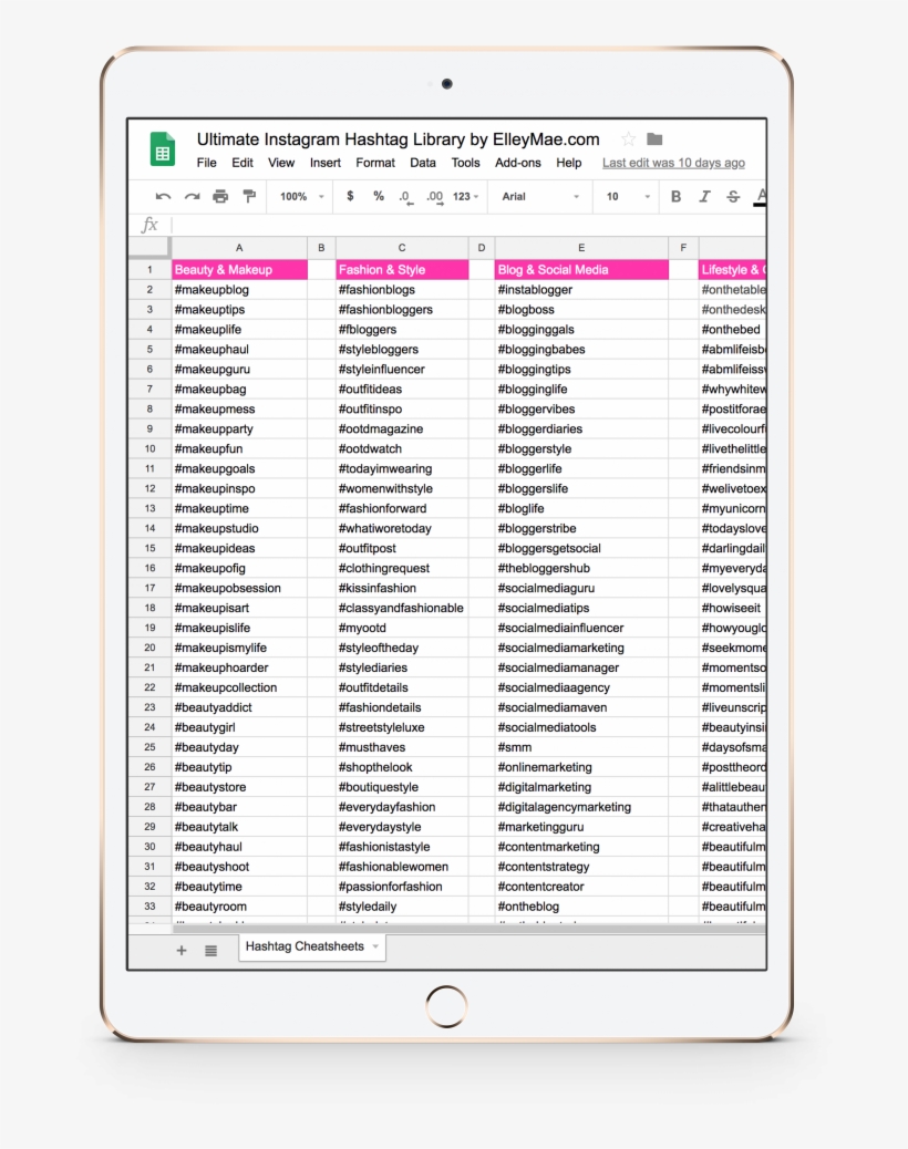 Ultimate Instagram Hashtag Library - Microsoft Office 2000, transparent png download