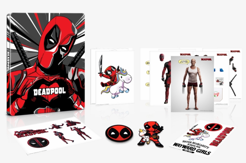 Deadpool Two Year Anniversary Edition Blu-ray Announced - Deadpool 2 Blu Ray Steelbook, transparent png download