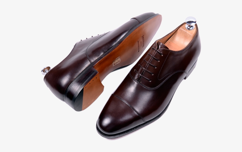 Dark Brown Men's Boots - Dark Brown Oxford Shoe, transparent png download