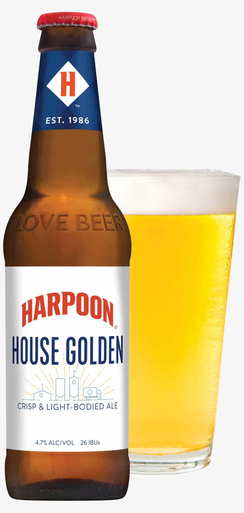 House Golden 12oz Bottle & Glass, Pdf - Harpoon House Golden, transparent png download