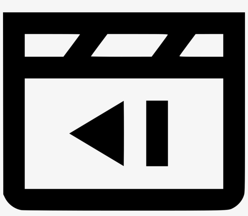 Clapboard Previous - - Icon, transparent png download