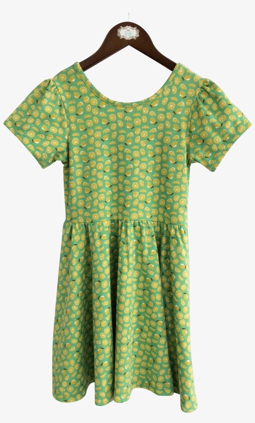 Puff Sleeve Ballet Dress-lime - Dress, transparent png download