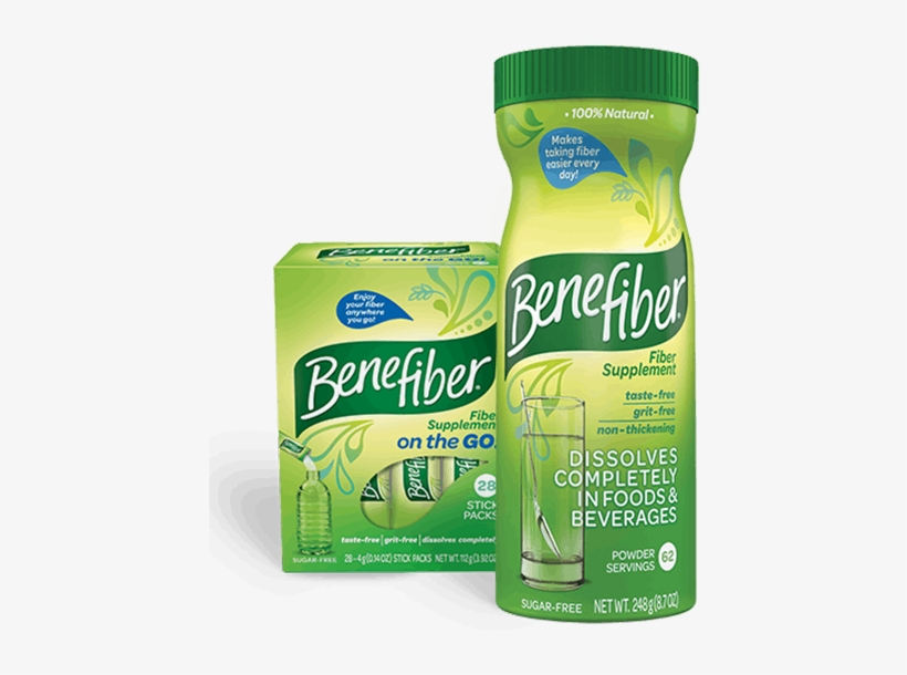 Benefiber Fiber Supplement Products - Benefiber Fiber Supplement On The Go! 28 Stick Packs, transparent png download