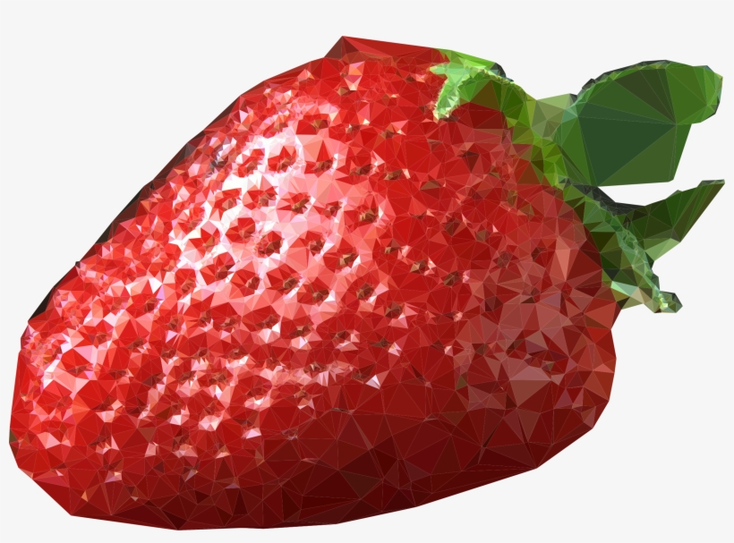 This Free Icons Png Design Of Polygonal Strawberry, transparent png download