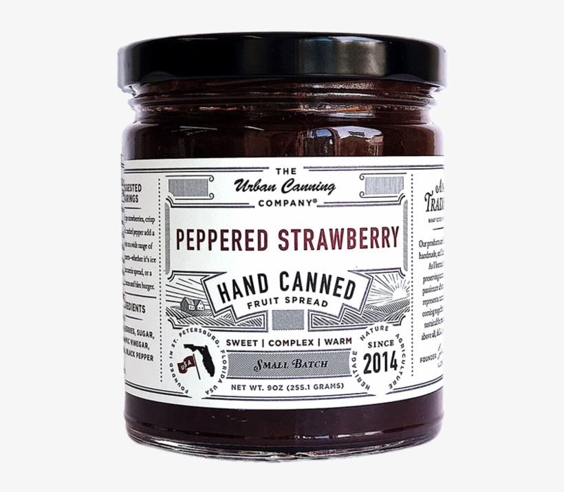 Peppered Strawberry Jam, transparent png download