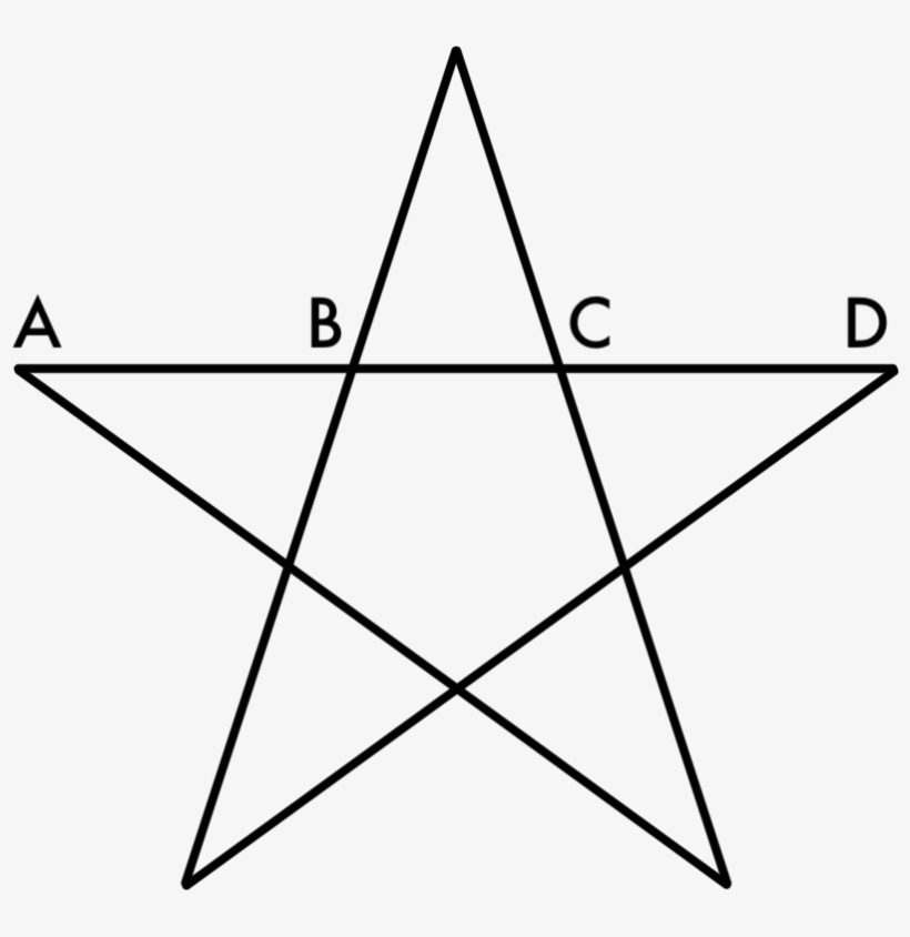This Shape Is Riddled With Golden Ratios - Star Drawing Black And White, transparent png download