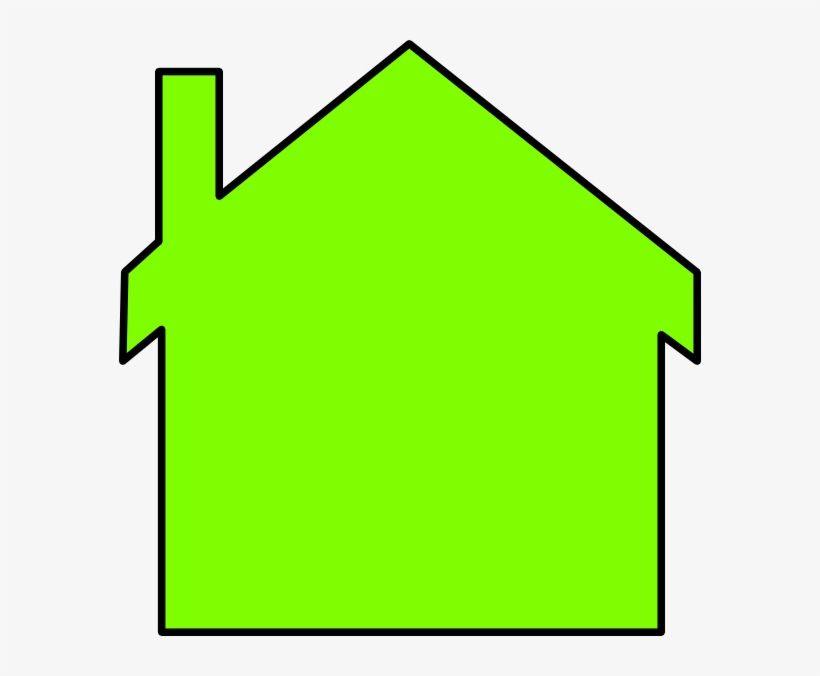 New House Outline Clip Art At Clker - House, transparent png download