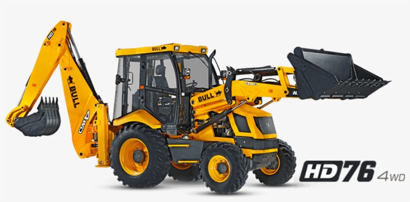 Construction-equipment - Backhoe Loader, transparent png download