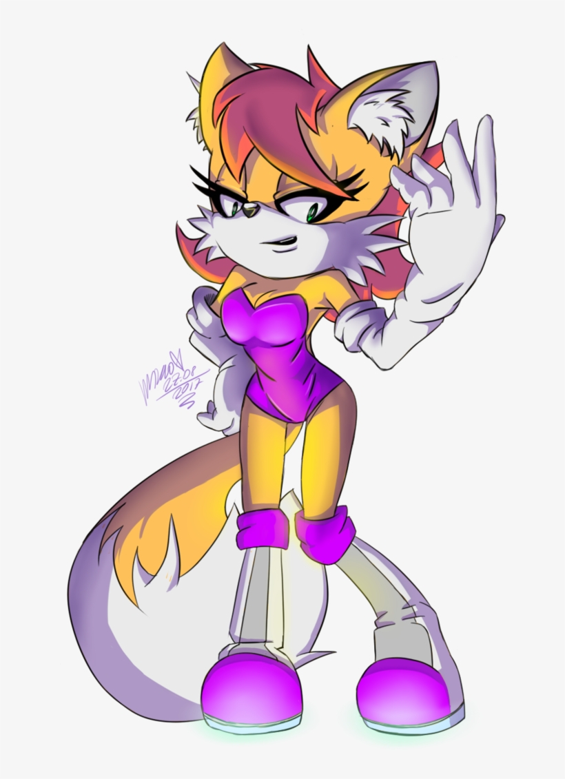 Cartoon Purple Fictional Character Mammal Vertebrate - Leafe The Fox, transparent png download