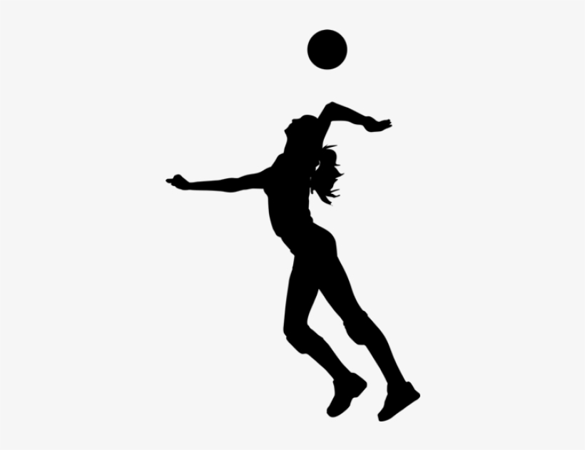Volleyball Player Silhouette Transparent, transparent png download