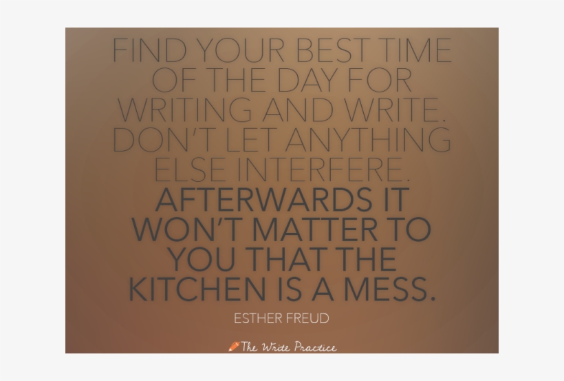 Find Your Best Time Of The Day For Writing And Write - Poster, transparent png download