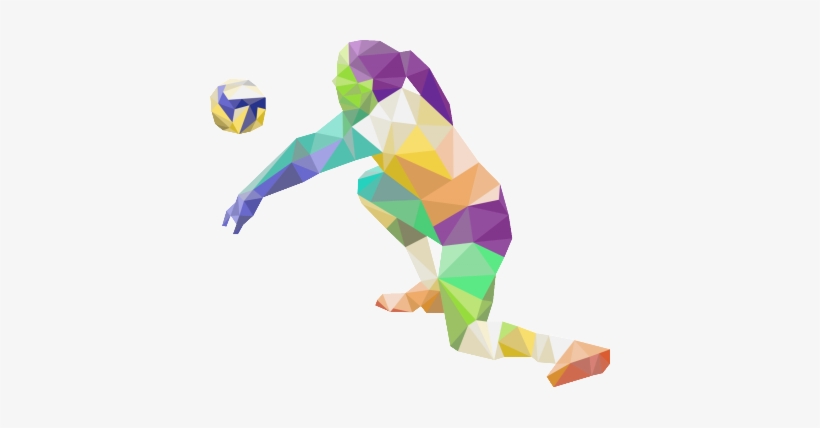 Volleyball - Female Volleyball On Fire Clipart, transparent png download