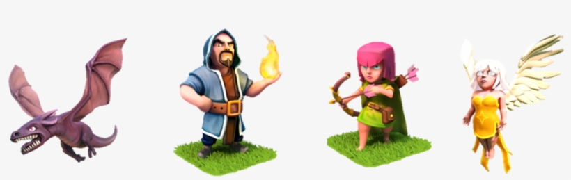 Dragon Aka Falcor Wizard Aka Homie Archer Aka Archer - Clash Of Clans Wizard And Archer, transparent png download