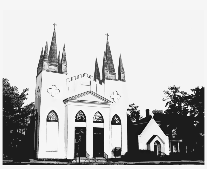 Line Drawing Of Church, transparent png download